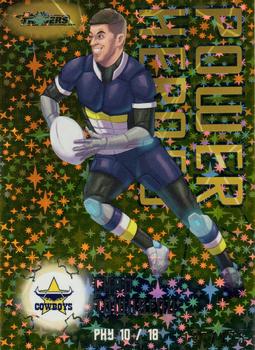 2023 NRL Traders Titanium - Power Heroes Yellow #PHY10 Chad Townsend Front